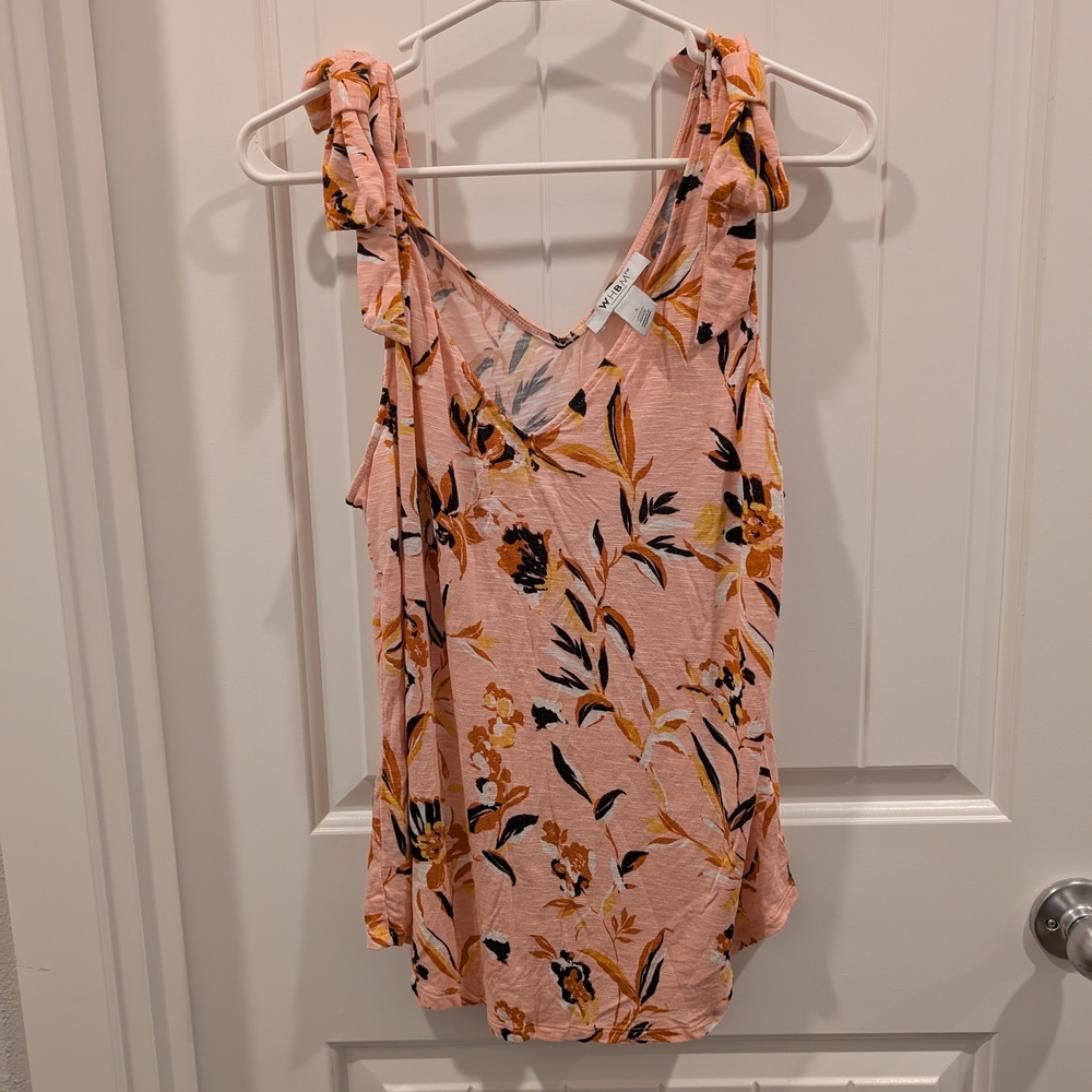 3 For $18 White House Black Market Pink Floral Tank